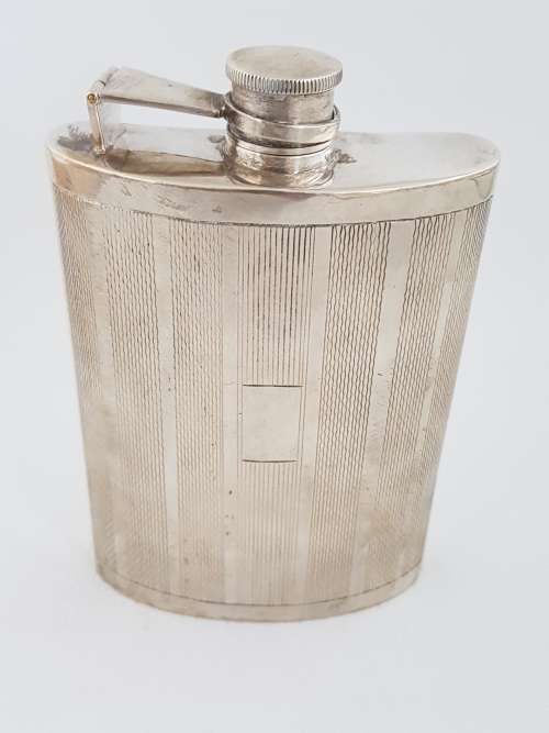 Flasks Vintage Sterling Silver Whiskey Flask 208g as per photo was